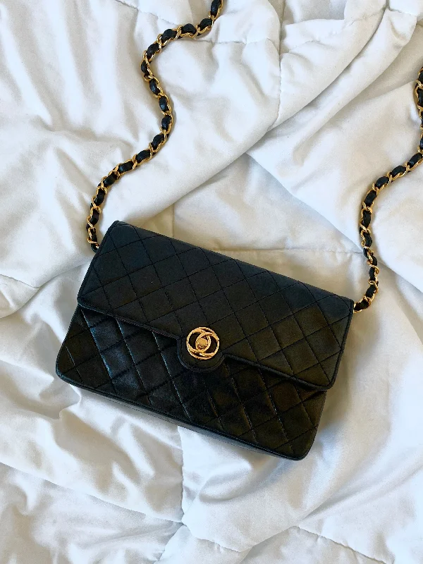 Chanel Lambskin Small Half Flap