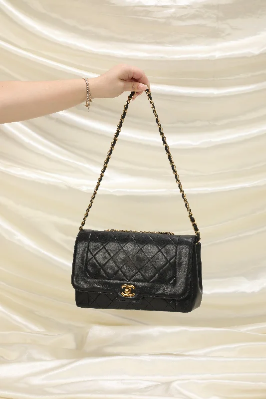 Chanel Lambskin Small Diana Flap