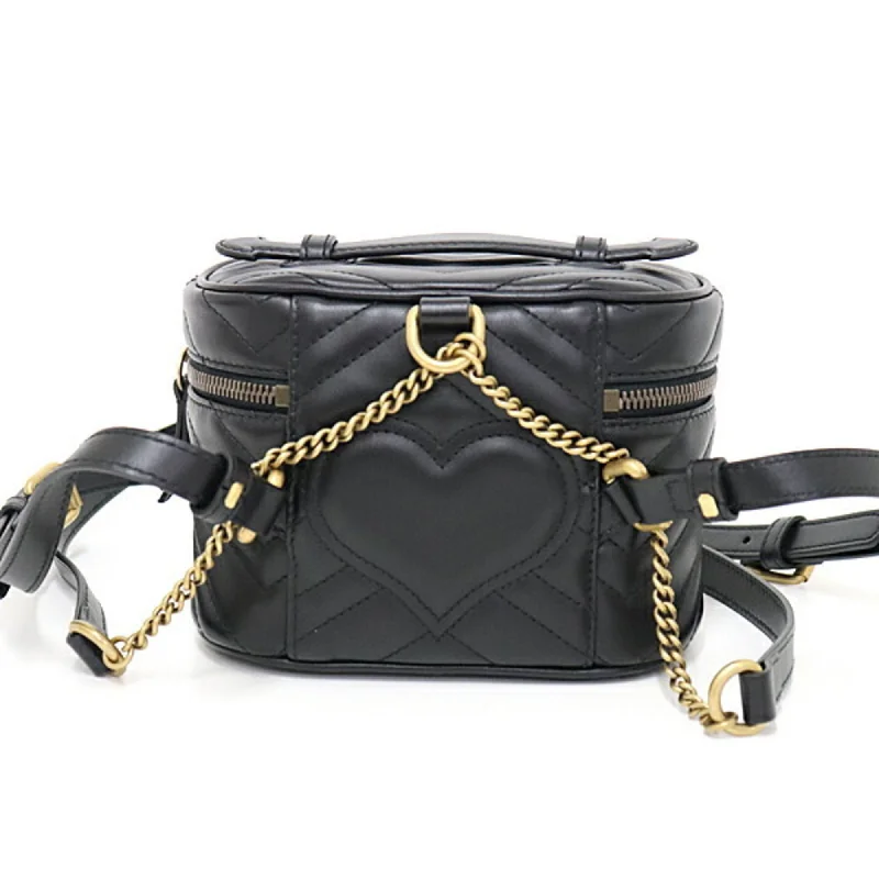 Gucci GG Marmont 598594 Quilting Bag Black