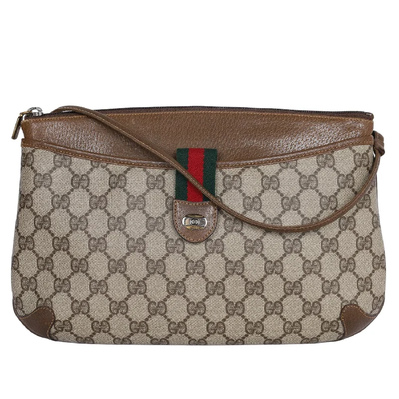 GG Supreme Monogram Web Ophidia Crossbody Bag (Authentic Pre-Owned)