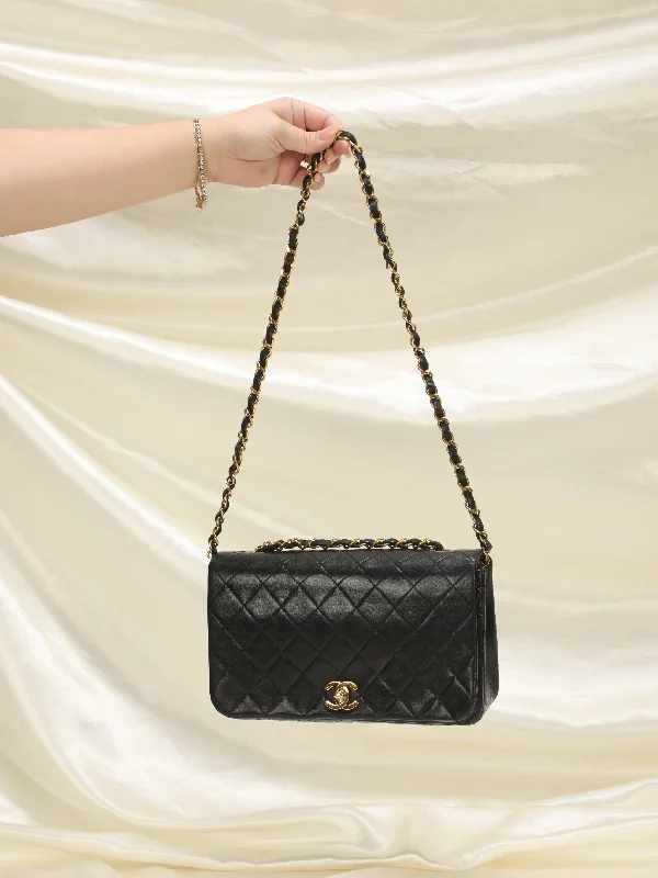 Chanel Medium Lambskin Turnlock Full Flap