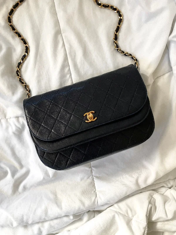 Chanel Medium Lambskin Double Flap Bag