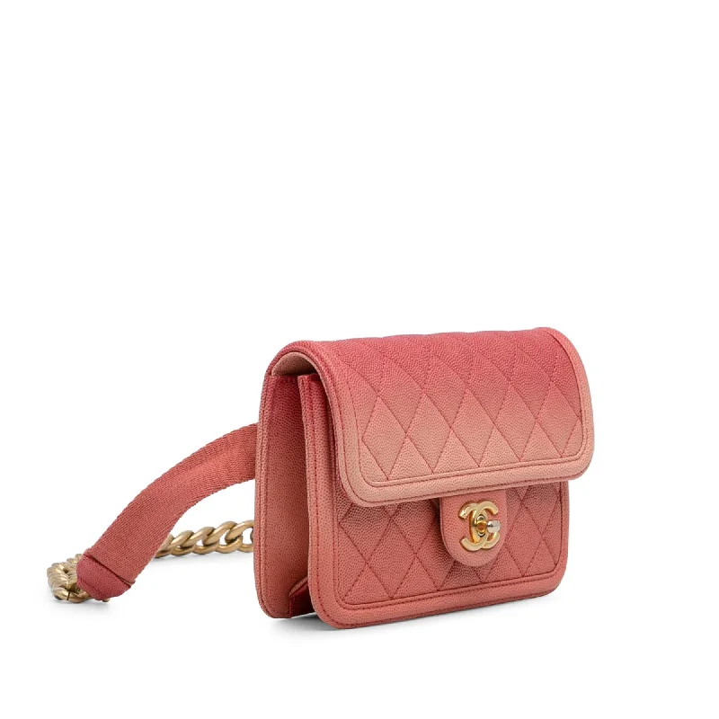 Chanel Caviar Sunset On The Sea Flap Belt Bag (liKLfZ)