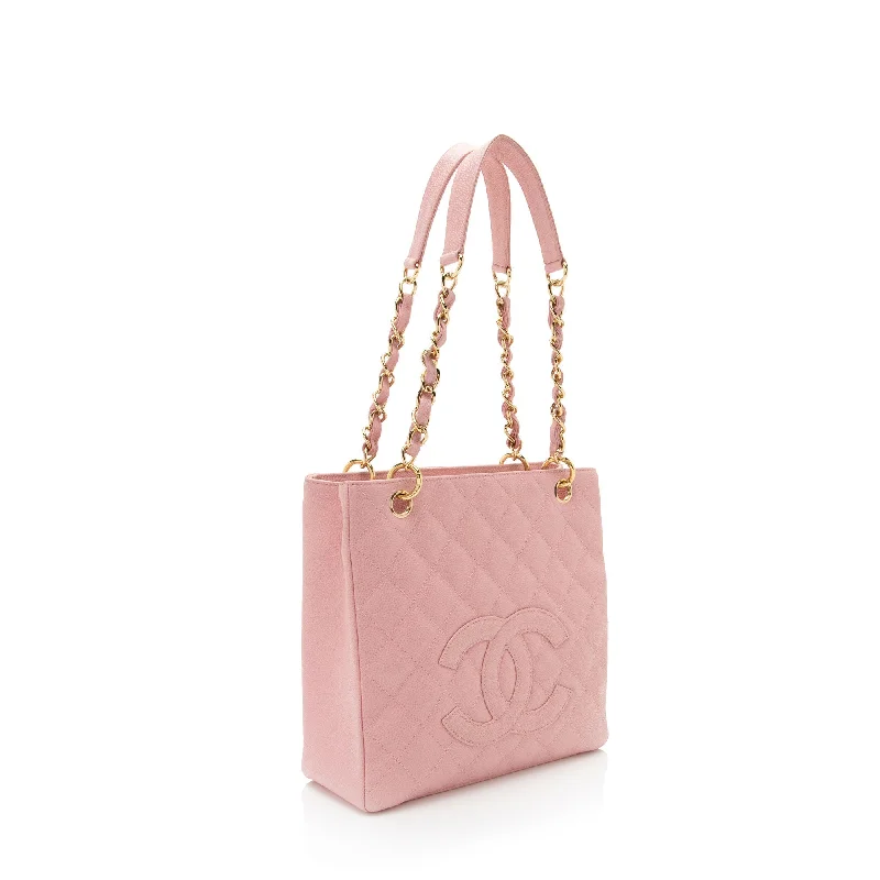 Chanel Caviar Leather Petite Shopping Tote (yT2Qvc)