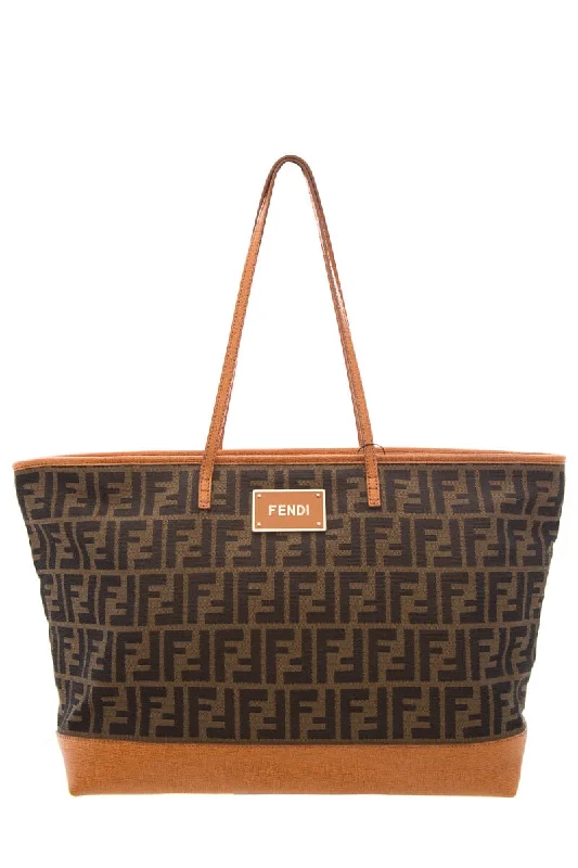 Fendi Brown Zucca Canvas Tote