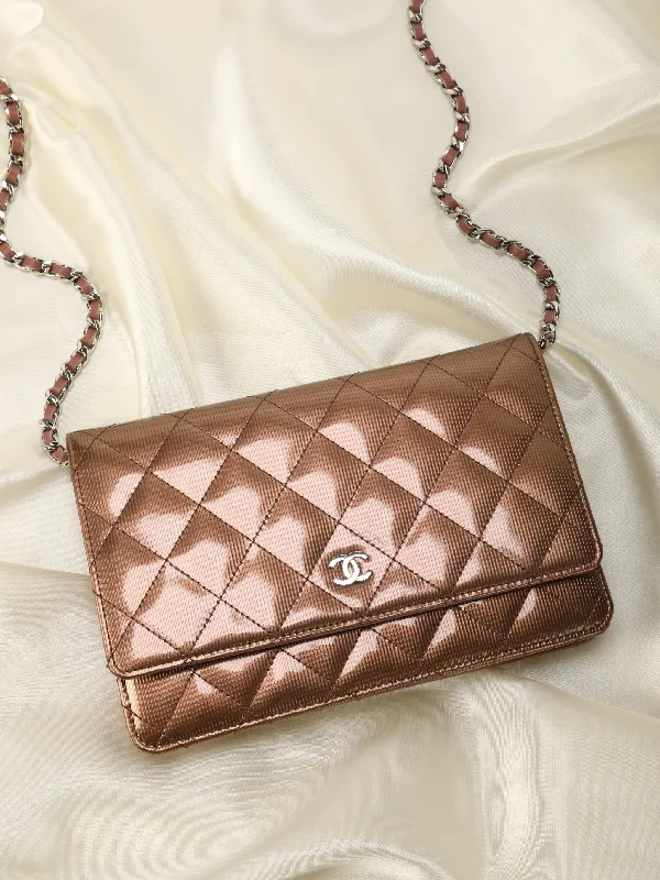 Chanel Patent Wallet on Chain