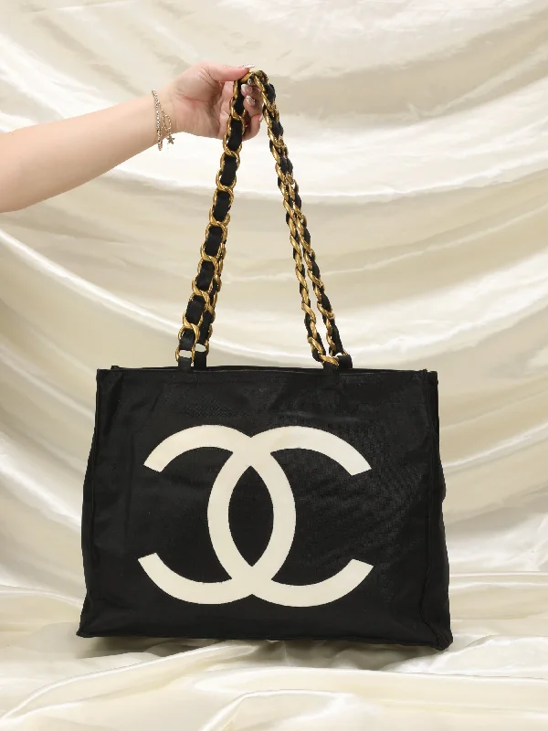 Chanel Nylon Chunky Chain Tote