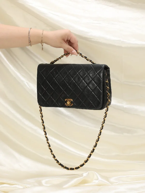 Chanel Medium Turnlock Lambskin Full Flap