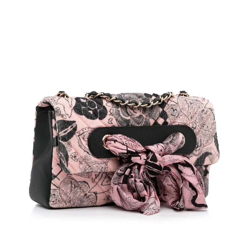 Chanel Camellia Scarf Ribbon Shoulder Bag (oP0g5S)