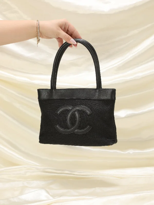 Chanel Linen & Lambskin Mini Tote