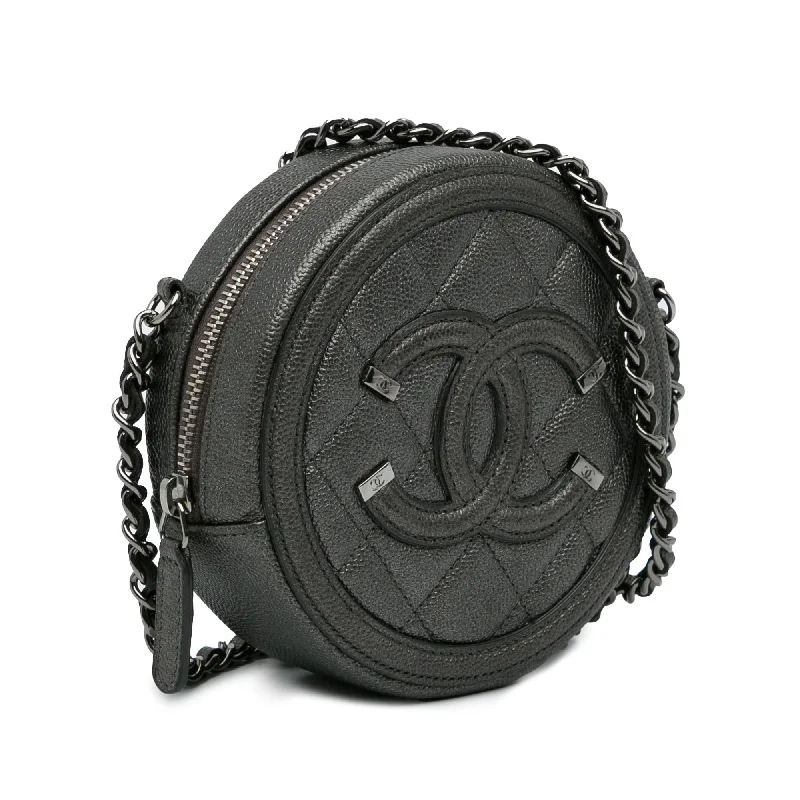 Chanel Caviar CC Filigree Crossbody Bag (RBldmt)