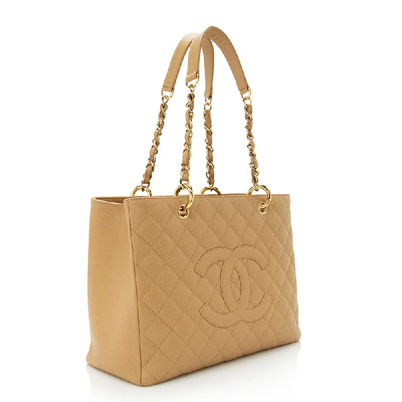 Chanel Caviar Leather Grand Shopping Tote (21725)