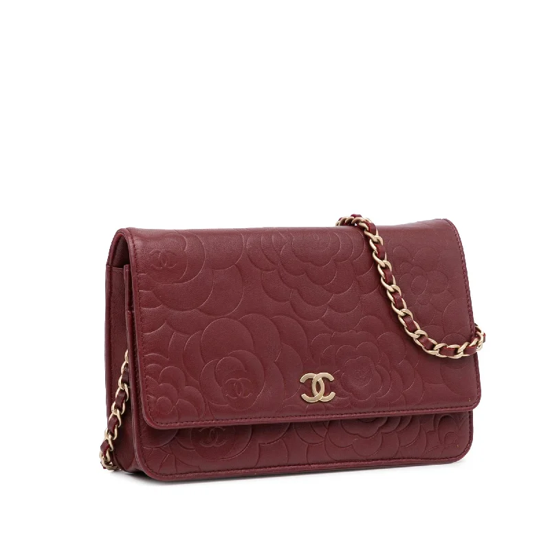 Chanel Camellia CC Wallet On Chain (HpTlgX)