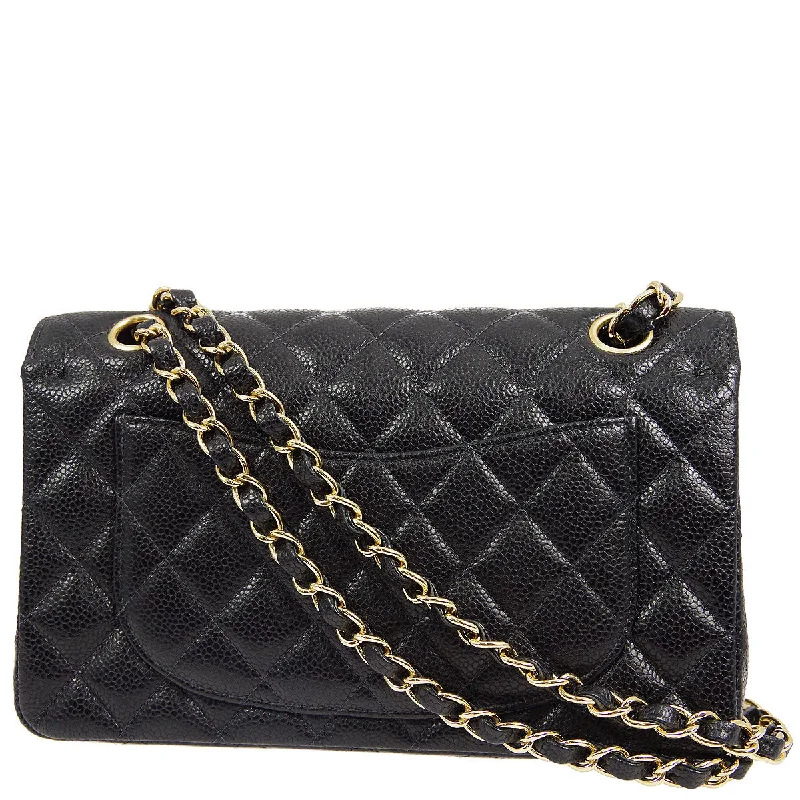 Chanel * 2004-2005 Black Caviar Small Classic Double Flap Bag