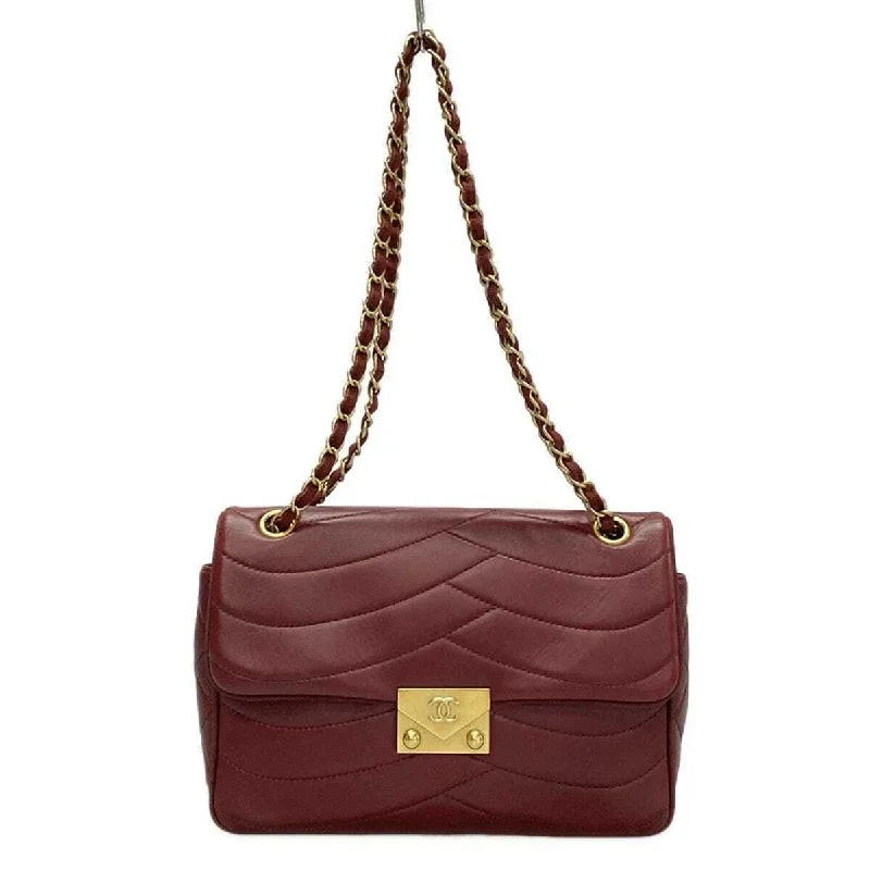 Chanel - Bordeaux Lambskin Shoulder