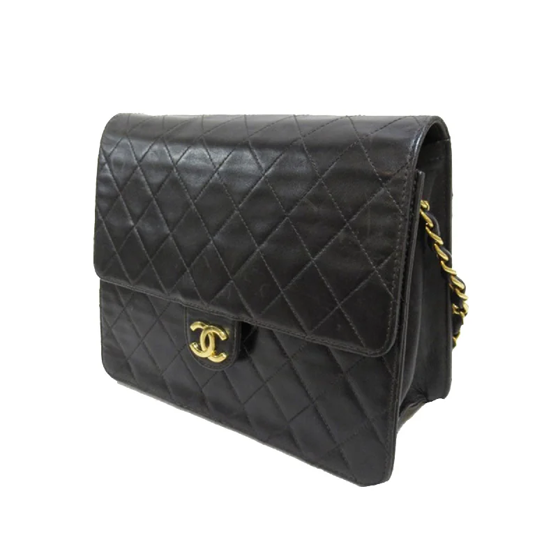 Chanel CC Quilted Lambskin Single Flap (bg41Ud)