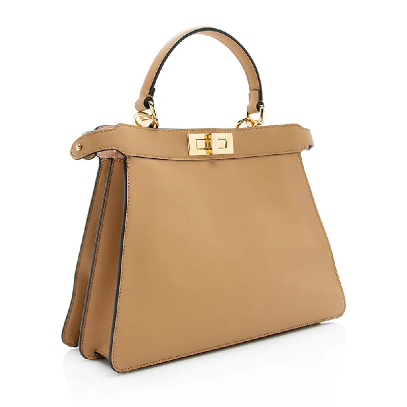 Fendi Calfskin Peekaboo Medium Satchel (SHF-18868)