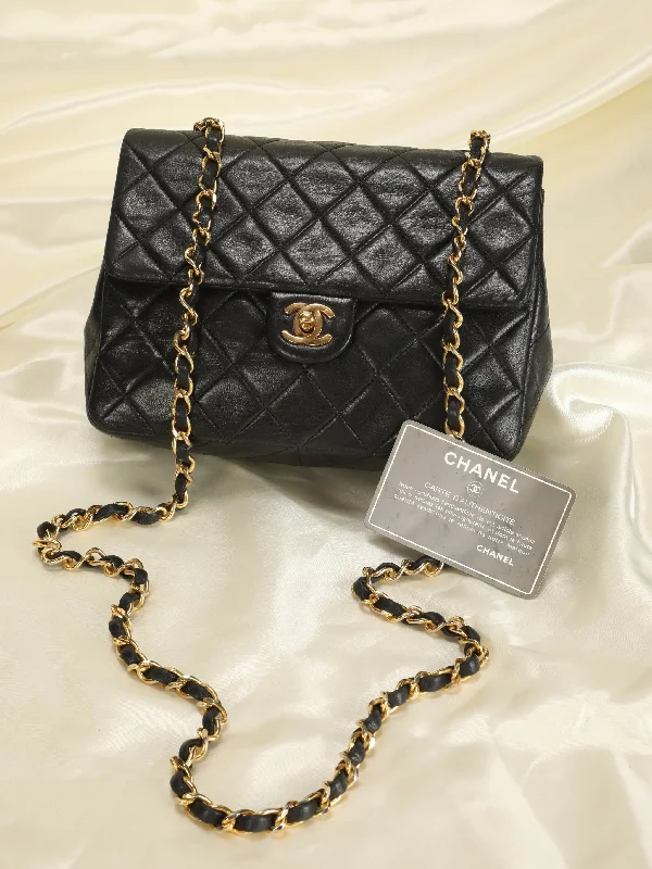 Chanel Lambskin Square Half Flap