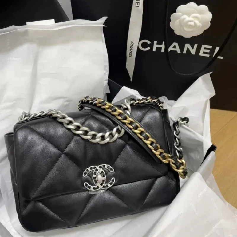 Chanel 19 Flap Bag Quilted Leather